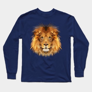 Lion Low Poly Art Long Sleeve T-Shirt